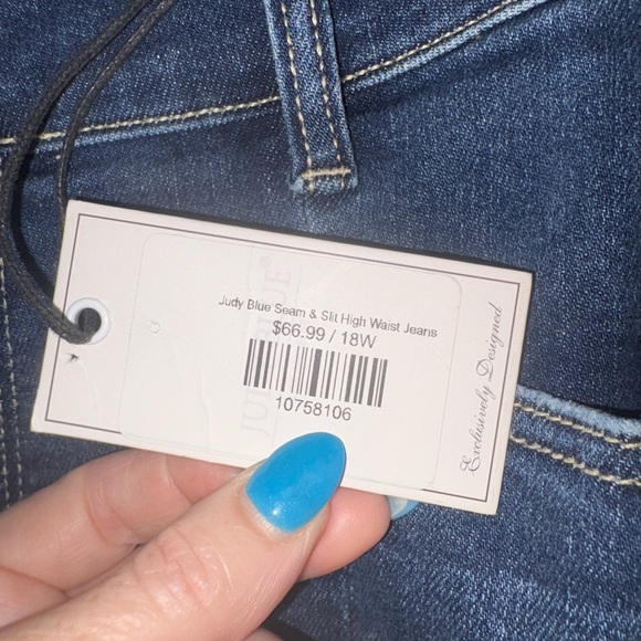 NWT Judy Blue Plus Size Road Tripping High Rise Front Seam Skinny size 18W - Picture 3 of 7